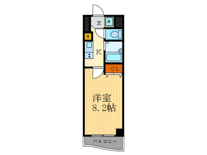CASA.DOLCE(1K/4階)の間取り写真