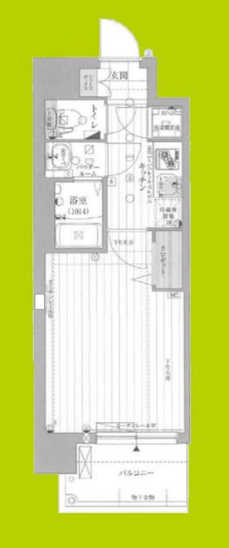 レジュールアッシュ福島フィノ(1K/5階)の間取り写真