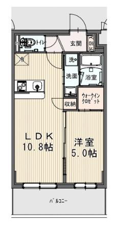 パインハーストコンドミニア(1LDK/1階)の間取り写真