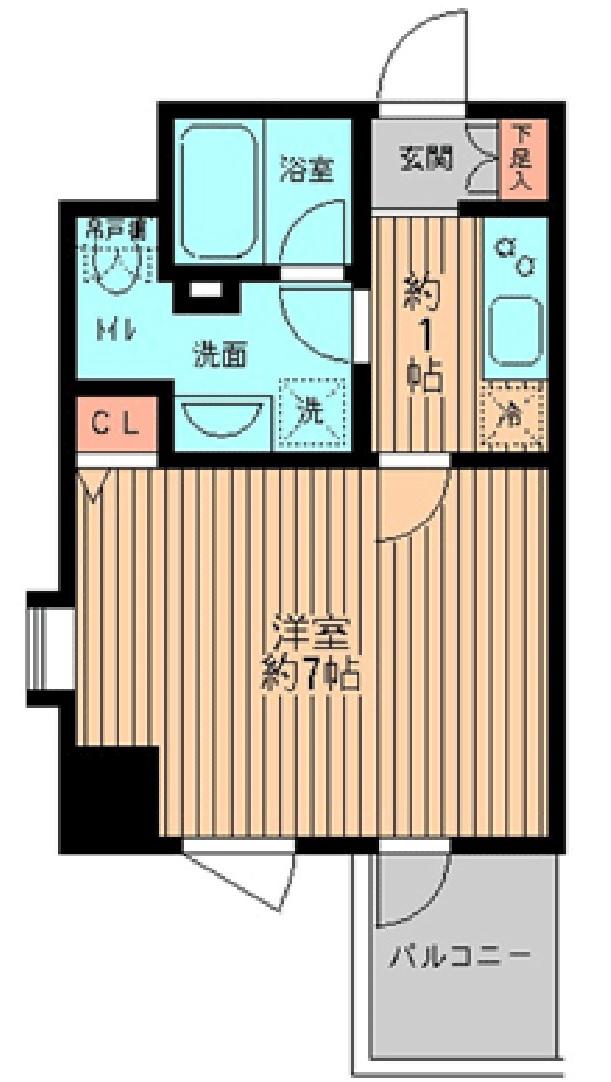レガーロ御茶ノ水II(1K/5階)の間取り写真