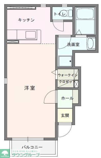 サンパティークI(1K/1階)の間取り写真