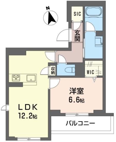 グランレール(1LDK/3階)の間取り写真