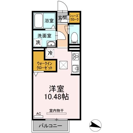 マ メゾン大高(ワンルーム/1階)の間取り写真