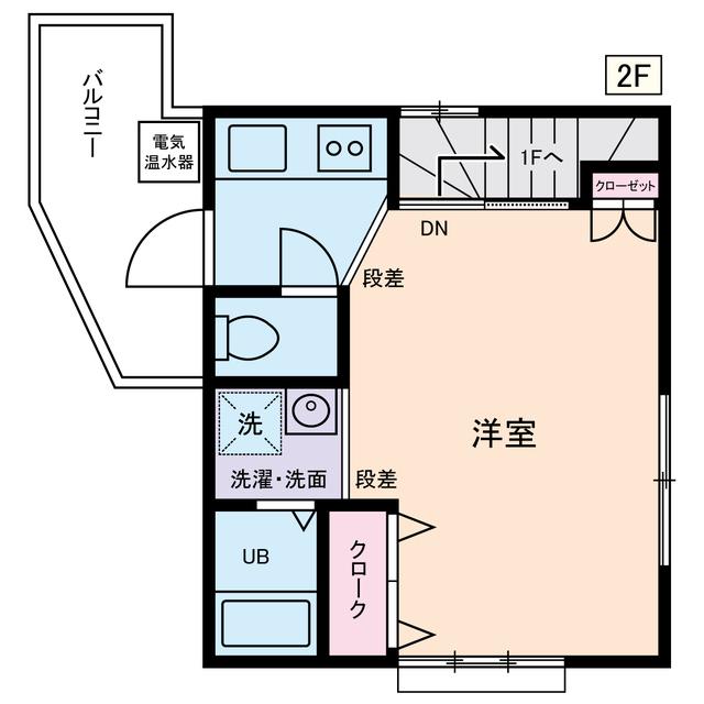 CALME阿佐ヶ谷(ワンルーム/2階)の間取り写真