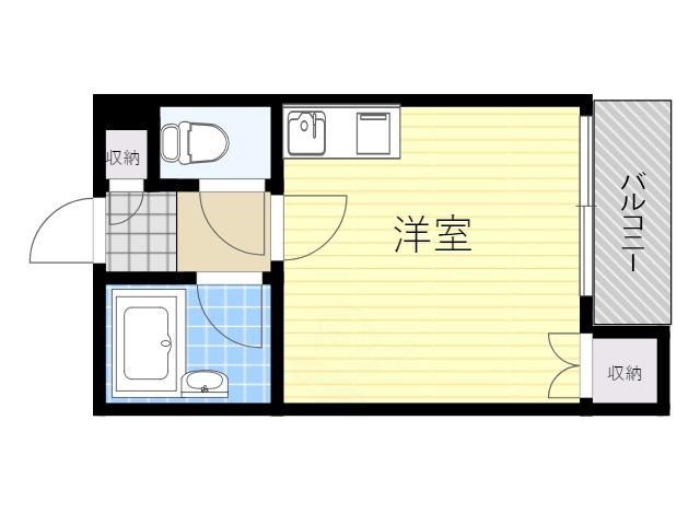 グランコーポ我孫子(ワンルーム/3階)の間取り写真