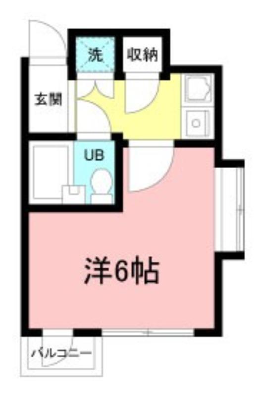 クリオ西川口壱番館(1K/6階)の間取り写真
