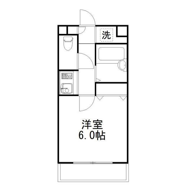 LIGHTS(1K/2階)の間取り写真