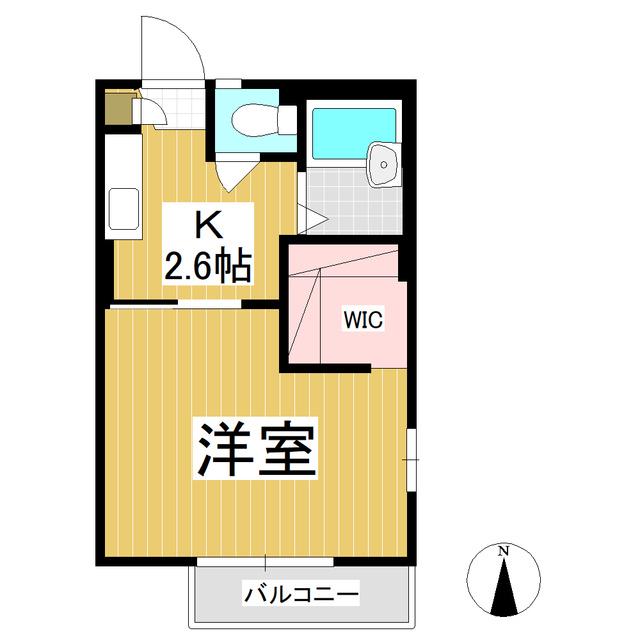 RIO UNO A棟(1K/1階)の間取り写真