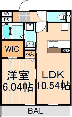 セジュール西新井(1LDK/3階)の間取り写真