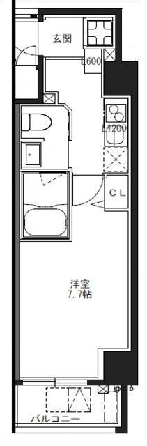 S-RESIDENCE 池袋NORTE(1K/5階)の間取り写真