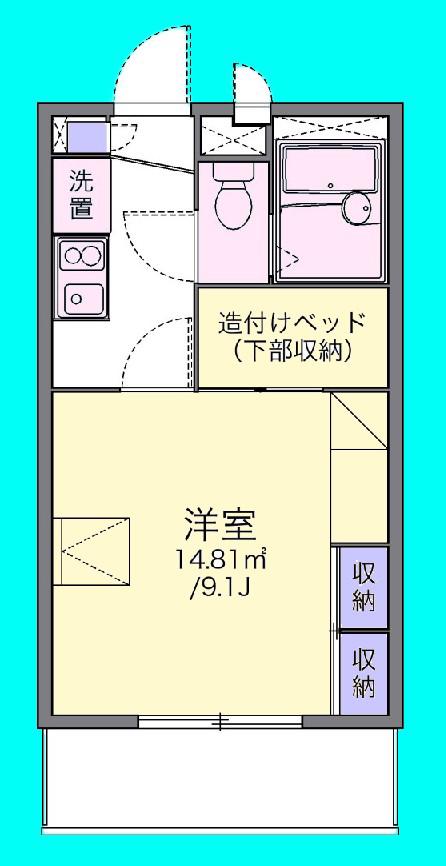 EMPRESS(1K/2階)の間取り写真