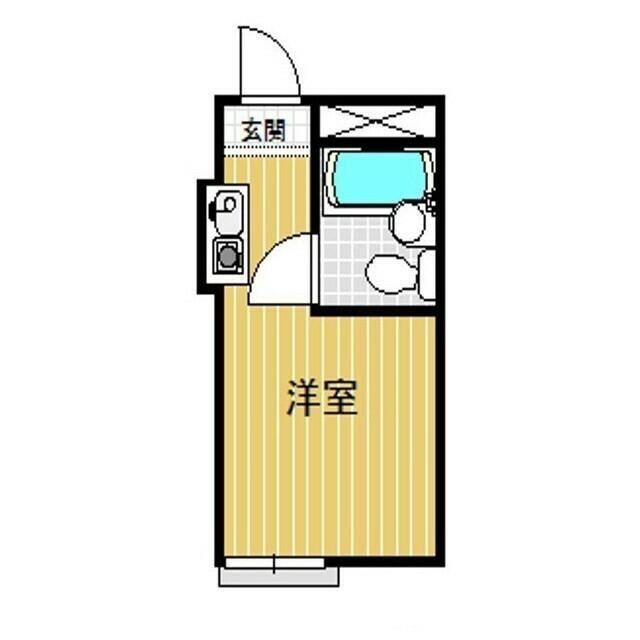 カスティル改代町(ワンルーム/3階)の間取り写真