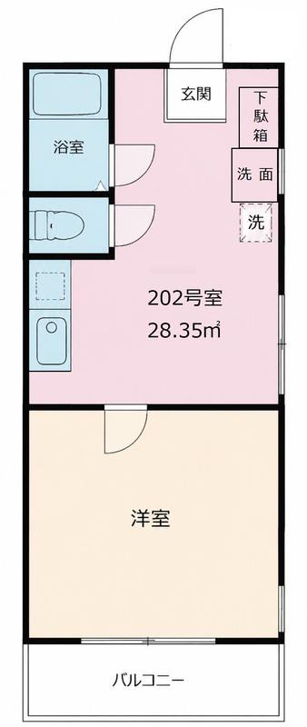 TCRE池袋椎名町(1DK/2階)の間取り写真