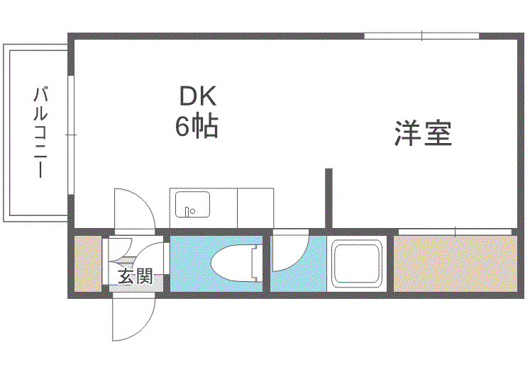 BEARSII(1DK/3階)の間取り写真