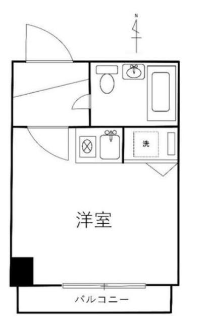 プラティーク両国(ワンルーム/1階)の間取り写真