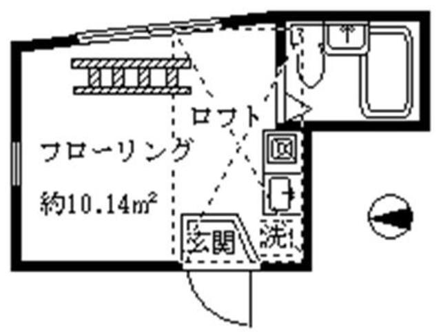 ライフピアエチュード(ワンルーム/2階)の間取り写真