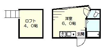 ユナイト根岸ストーン・ローゼス(ワンルーム/2階)の間取り写真