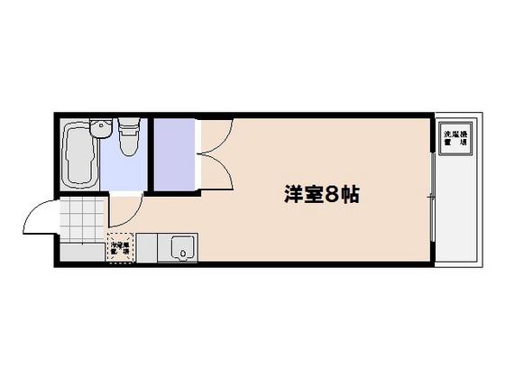 サンリブ五日市(ワンルーム/3階)の間取り写真