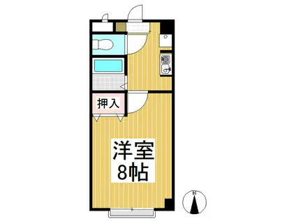 ドルフィン美和(1K/3階)の間取り写真