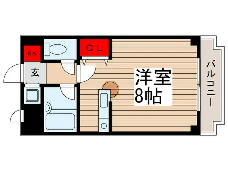 ヴィルヌーブ 3階階 間取り