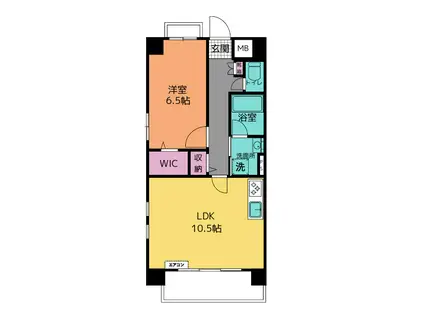 ソラーナ川口(1LDK/7階)の間取り写真