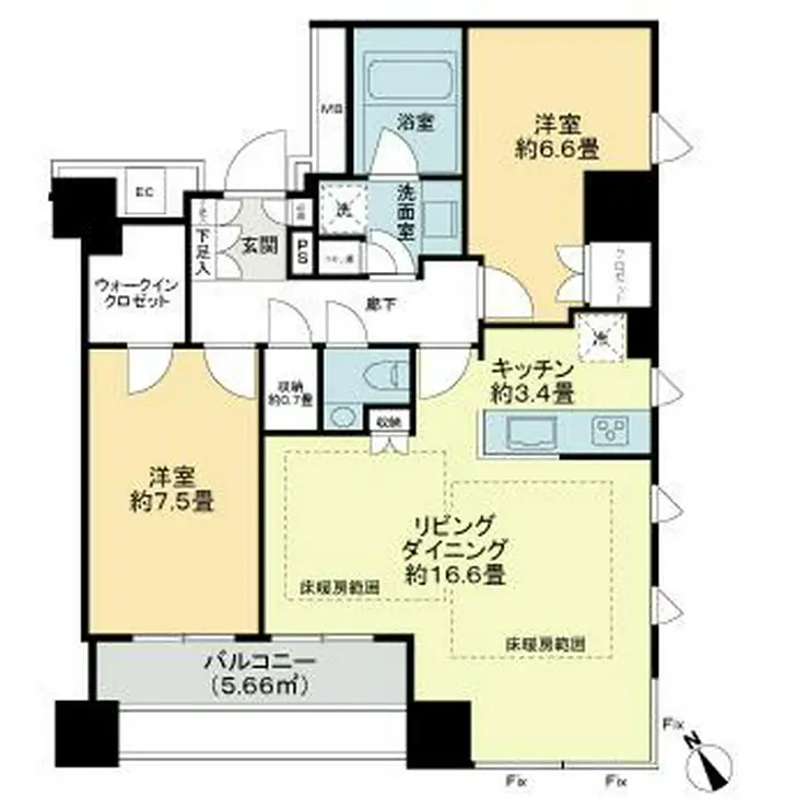 パークコート神宮前 3階階 間取り