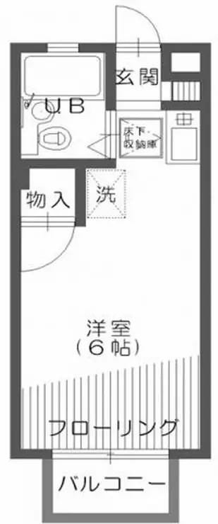 クレスト新宿 2階階 間取り