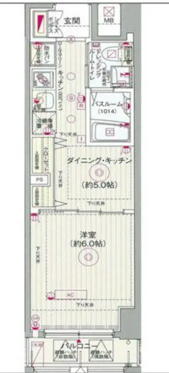 エステムプラザ日本橋レジェンド 5階階 間取り