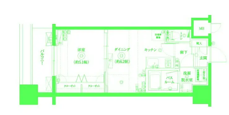 フェニックスヨコハマスクエア 5階階 間取り