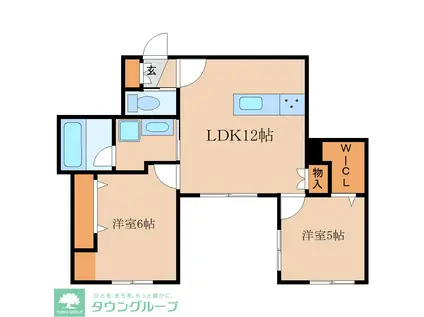 CIELO(2LDK/1階)の間取り写真