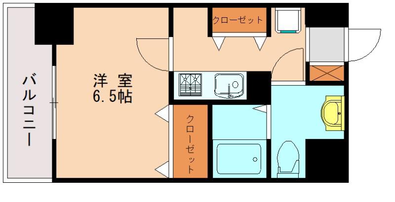 エンクレスト 香椎(1K/2階)の間取り写真