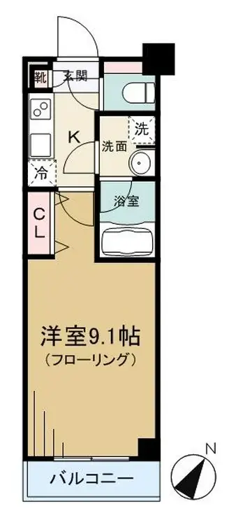 ガーラ・ヒルズ新宿 3階階 間取り