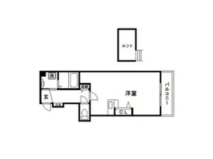 K・Y BLD(ワンルーム/3階)の間取り写真