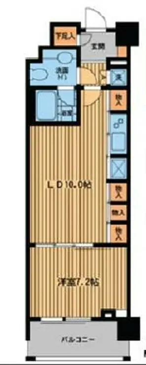 プライムアーバン日本橋横山町 7階階 間取り