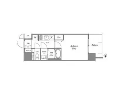 アドバンス大阪ビヤン(1K/3階)の間取り写真