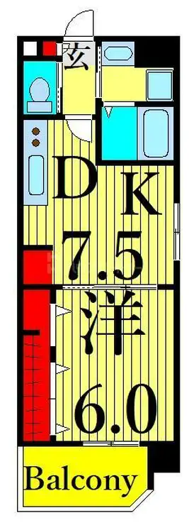 スカイラグーナ 4階階 間取り