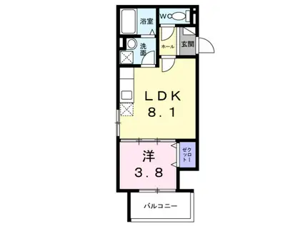 グランハーモニー(1LDK/2階)の間取り写真