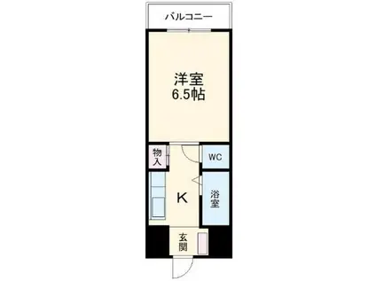 ソレイユ川崎(1K/3階)の間取り写真
