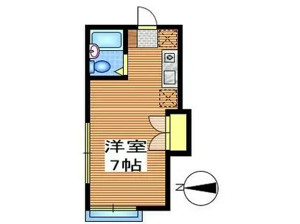 グレースステージ(ワンルーム/1階)の間取り写真