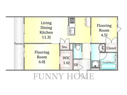 大崎4丁目メゾン(2LDK/1階)の間取り写真