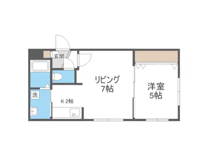 レガート(1LDK/1階)の間取り写真