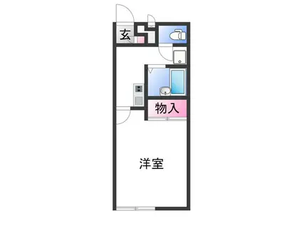 レオパレス美原長田(1K/2階)の間取り写真