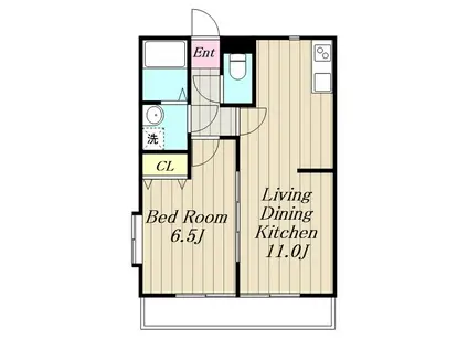 パークコート(1LDK/1階)の間取り写真