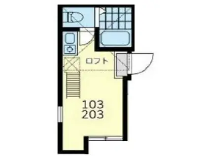 ユナイト蒔田エヴァ―オンワード(ワンルーム/1階)の間取り写真