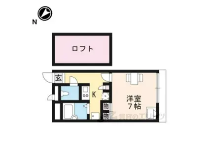 レオパレスエル カルチェ(1K/3階)の間取り写真