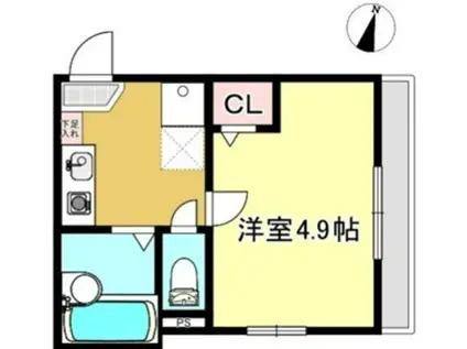 LUPINUS見沼代(1K/3階)の間取り写真