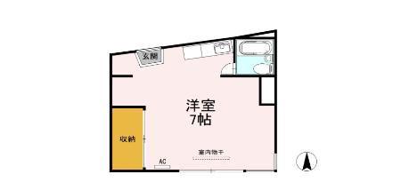メゾンエル(ワンルーム/3階)の間取り写真