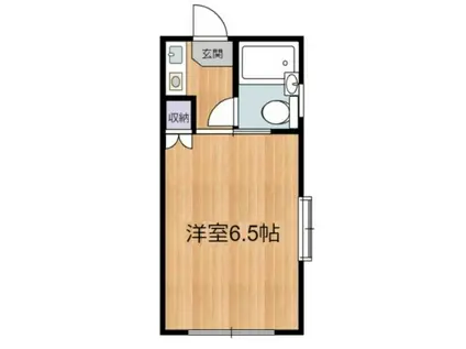 レッドパインハイム(1K/2階)の間取り写真