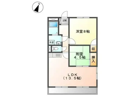 メゾンボヌール(2LDK/3階)の間取り写真