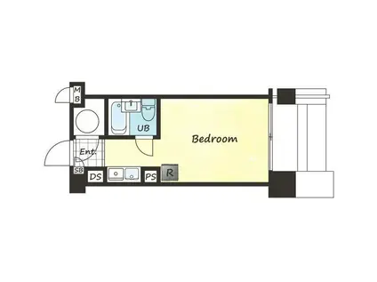 朝日虎ノ門マンション(1K/6階)の間取り写真